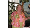 Jeannie Campbell discussing her topic, 