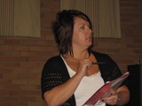 Lisa Bongean demonstrates dying and working with wool